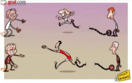 Biếm họa: Van Persie & Modric 'vượt ngục' thành công
