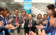 Trận Sài Gòn Xuân Thành vs Hà Nội.T&T: VIP ngành thể thao dự khán