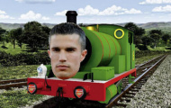 Biếm họa về tân binh “bom tấn” Van Persie của MU