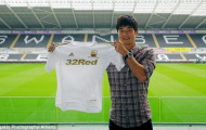 Từ chối Arsenal, ‘Gerrard châu Á' cập bến Swansea