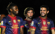 Barca trình làng Alex Song trong trận đấu với Osasuna