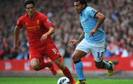 Video: Cú sút bật cột dọc đáng tiếc của Carlos Tevez vs Liverpool