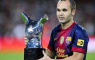 Iniesta tri ân người dân Barcelona bằng giải thưởng của UEFA