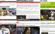 Báo chí thế giới nói gì về chuyện Ronaldo... buồn?
