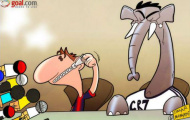 Biếm họa Messi và CR7: Tránh voi chẳng xấu mặt nào