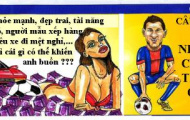 Ảnh biếm họa: Ronaldo buồn là vì... Messi?