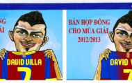 Ảnh biếm họa: David Villa và cơ hội trong mùa giải mới