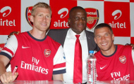 Podolski & Metersacker là 'rường cột' của Arsenal