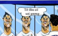 Ảnh biếm họa: Chỉ có gương soi Ronaldo