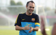 Barca nhận tin vui: Iniesta tập luyện trở lại
