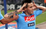 Video Serie A: Hamsik và Pandev lập công giúp Napoli đánh bại Udinese