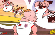 Ảnh biếm họa của ngày: Khi Wayne Rooney 'kung-fu kick' và làm diễn viên