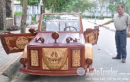 Ôtô gỗ tự chế đầu tiên tại Việt Nam