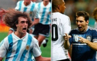 Messi cân bằng thành tích của Batistuta trong ngày 'kỉ niệm kim cương'