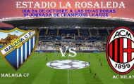 Champions League: Thống kê đặc biệt bảng của Milan (C)