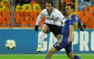 Soldado thỏa mãn sau khi lập thành tích cho Valencia tại Champions League
