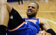 Tyson Chandler của New York Knicks dính chấn thương đầu gối