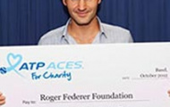 Quỹ Federer nhận tiền từ thiện của ATP