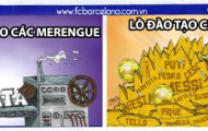Ảnh biếm họa: Sản phẩm đào tạo của Real và Barca