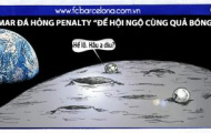 Ảnh biếm họa: Cuộc hội ngộ của hai trái banh