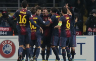 CHÙM ẢNH: Messi tỏa sáng, Barca vượt qua mùa Đông nước Nga