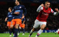 Video Champions League: Wilshere và Podolski ghi bàn tuyệt đẹp, Arsenal đánh bại Montpellier