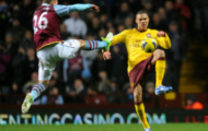 Video Premier League: Những 'khẩu pháo' Arsenal im tiếng tại Villa Park