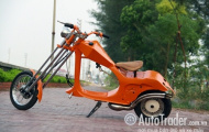 Vespa chopper - phong cách độ xe lạ tại Việt Nam