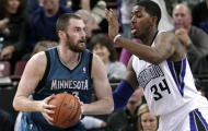 Kevin Love tỏa sáng trong chiến thắng của Minnesota Timberwolves tại Sacramento