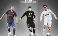 Danh sách rút gọn đề cử Quả bóng vàng FIFA 2012: Có Iniesta, không Pirlo, không Falcao