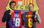 Iniesta vượt qua số lần khoác áo Barça của Guillermo Amor