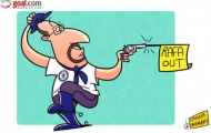 Ảnh biếm họa: Áp lực đè nặng lên người Rafa Benitez
