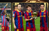 Barca: 8 năm thống trị Quả bóng Vàng