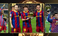 Barca là “Vua” quả bóng vàng