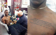 Balotelli xăm hình mừng cơn hạn bàn thắng đã hết