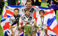 CHÙM ẢNH: Beckham chia tay L.A Galaxy với chiếc cúp vô địch