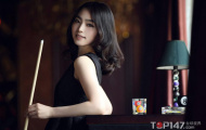 Chao đảo với vẻ đẹp mỹ nhân billiards Hàn Quốc