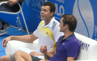 Federer & Tsonga trình diễn tuyệt kỹ ở Brazil
