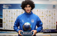 Steve Clarke và Fellaini được Premier League vinh danh