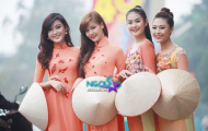 Mẫu trẻ Venus 2 miền Nam - Bắc 'đọ sắc' cùng áo dài