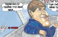 Ảnh biếm họa: Barca - Phi cơ không người lái