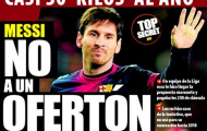 Tiết lộ: Messi từ chối lời đề nghị cao kỷ lục từ nước Nga