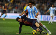Malaga 1-3 Barcelona: Cô đơn trên đỉnh cao