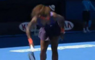 Video Australian Open: Serena tức giận đập gãy cả vợt