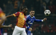 Galatasaray 1-1 Schalke 04. Drogba gây ấn tượng nhưng Galatasaray chia điểm với Schalke