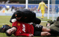 Chấn thương hông, van Persie có thể lỡ đại chiến với Real
