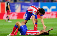 Vỡ xương tay phải, tiền vệ Atletico nghỉ hết mùa