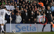 Gareth Bale bị fan Arsenal ném chuối