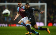 Aston Villa 0-1 Man City: Tevez giúp Man xanh nuôi hy vọng đuổi kịp Quỷ đỏ