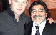 Maradona ăn tối, chụp ảnh an ủi Rooney